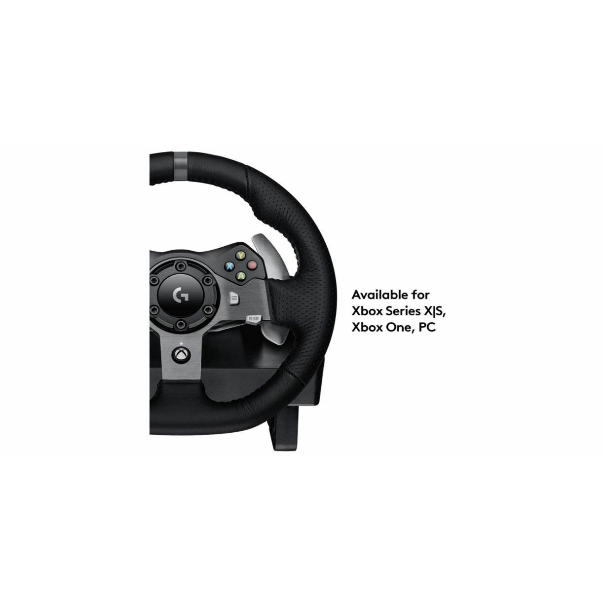 Logitech G920 Driving Force Racing Wheel and Floor Pedals, for